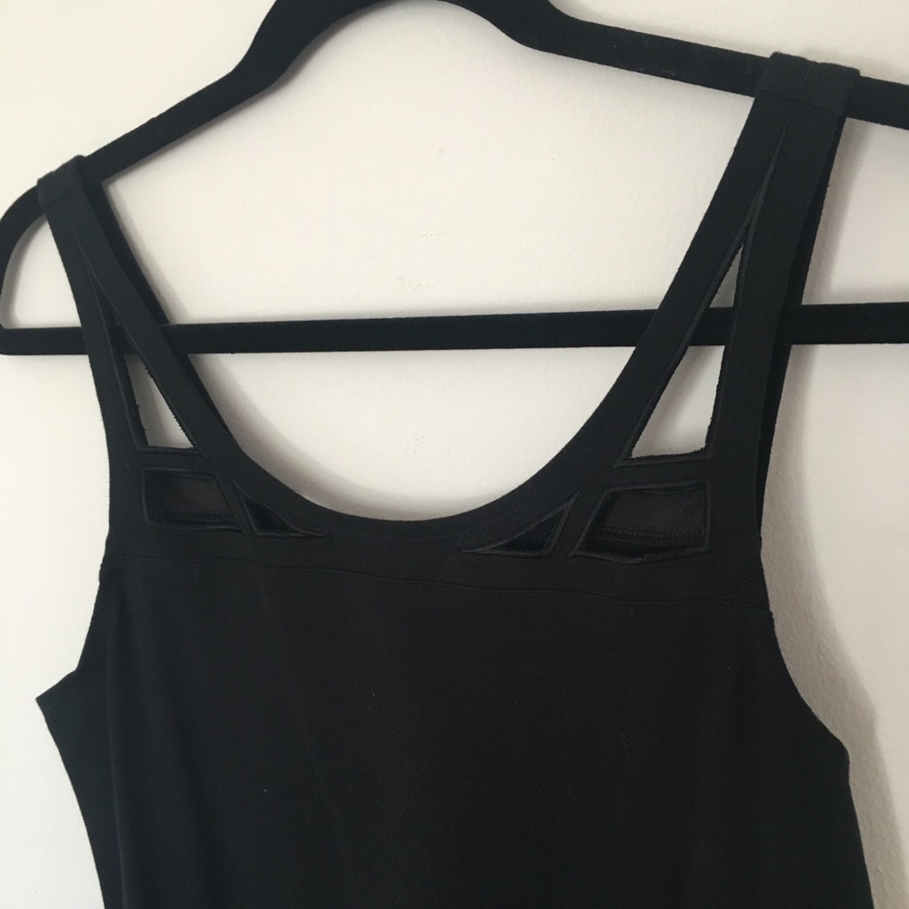 LBD Black Cut-Out Skater Dress